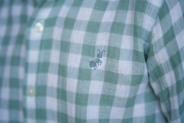 Camisa Vichy Verde agua La Ormiga - Imagen 4