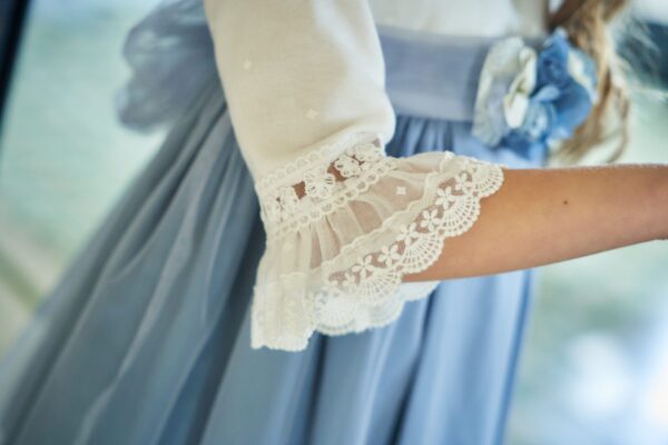 Vestido Niña Tul Bicolor Azul La Ormiga - Imagen 4