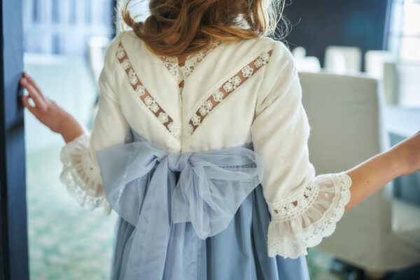 Vestido Niña Tul Bicolor Azul La Ormiga - Imagen 5