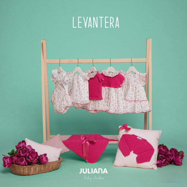 Conjunto braga falfa florecitas Juliana vistiendo bebés - Imagen 2