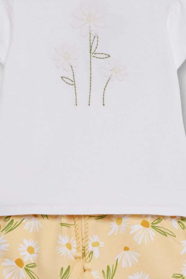 Conjunto  Margaritas Short amarillo Street Monkey - Imagen 2