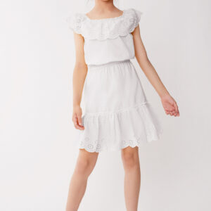 Vestido Perforado blanco Street Monkey