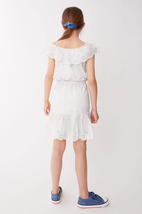 Vestido Perforado blanco Street Monkey - Imagen 2