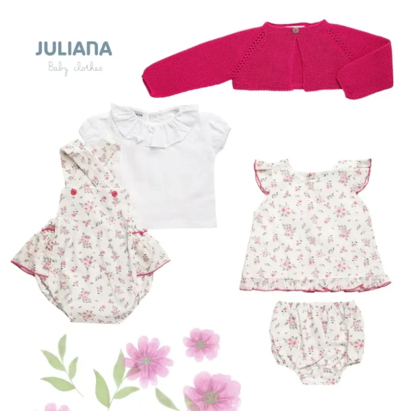 Peto tela Plumeti flores Juliana Vistiendo bebés - Imagen 3