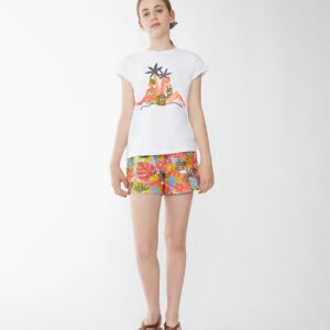 Conjunto short estampado flores Street Monkey