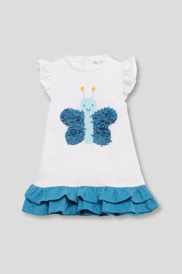 Vestido bebe mariposa azul Street Monkey - Imagen 3