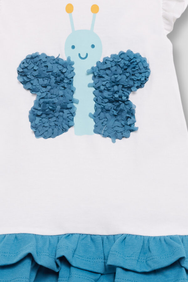 Vestido bebe mariposa azul Street Monkey - Imagen 4