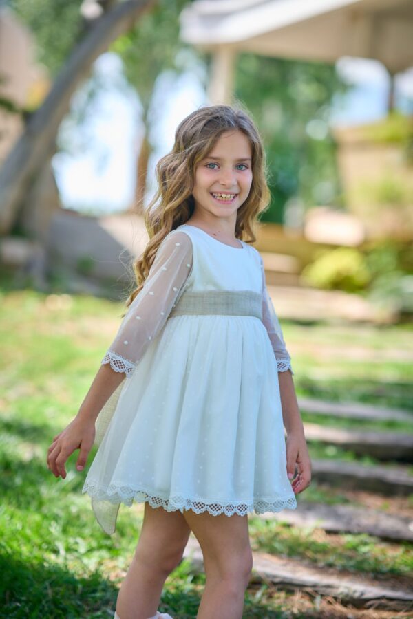 Vestido Niña Etamin Lunares Pequeños la ormiga - Imagen 4