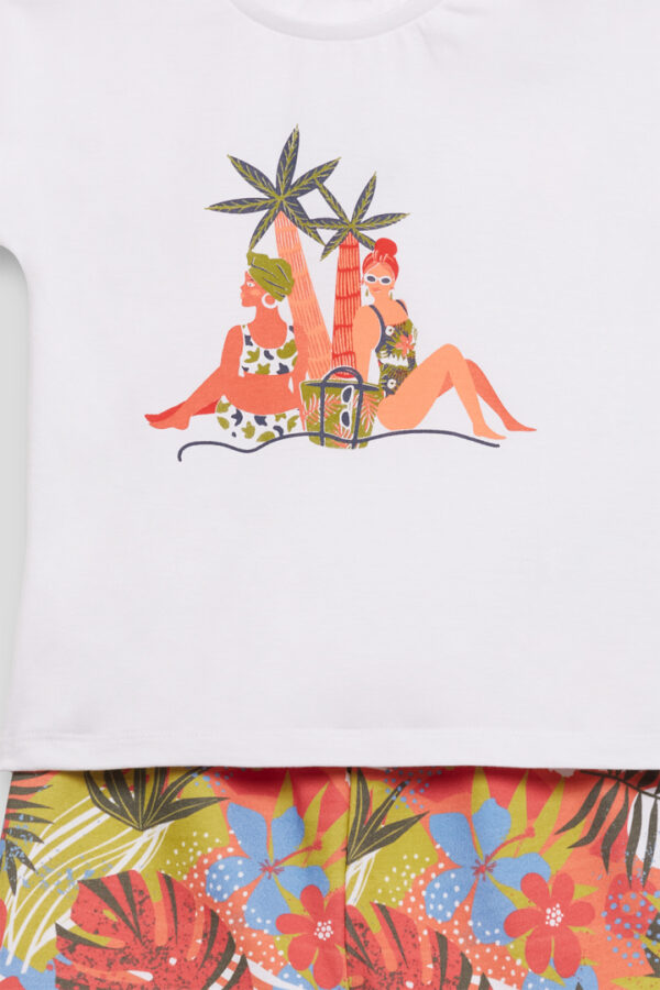 Conjunto short estampado flores Street Monkey - Imagen 3