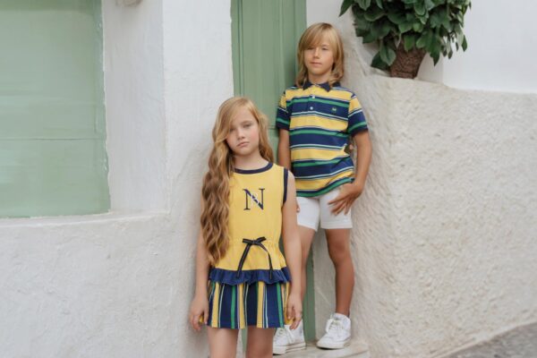 Pantalón corto niño blanco Miranda Textil - Imagen 2