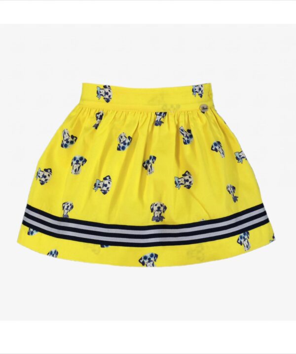 Conjunto camiseta marino y falda amarilla perritos Miranda Textil - Imagen 5