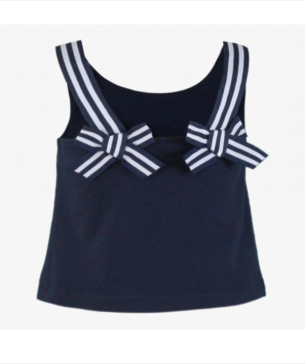 Conjunto camiseta marino y falda amarilla perritos Miranda Textil - Imagen 3
