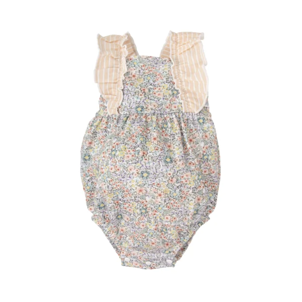 Pelele tirantes flores Aura Babidu
