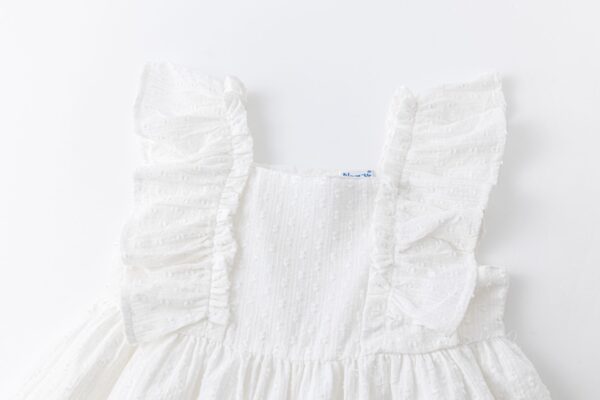 Vestido Plumeti blanco - Imagen 4