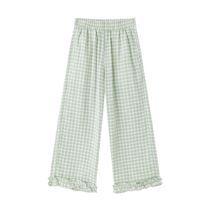 Pantalón cuadro Vichy verde