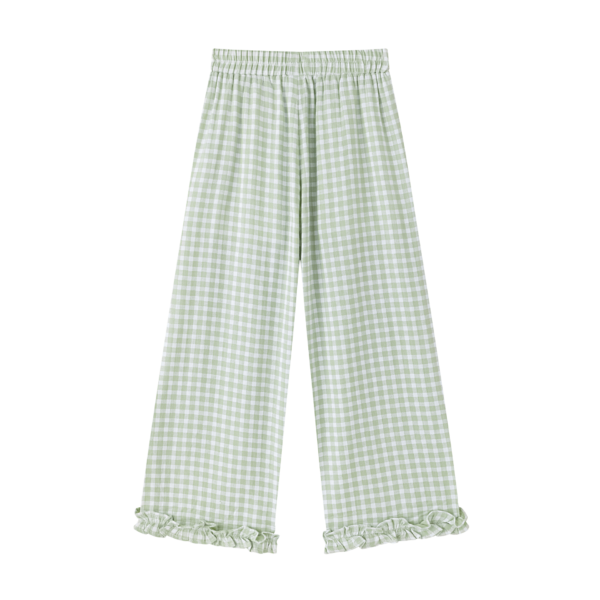 Pantalón cuadro Vichy verde - Imagen 3