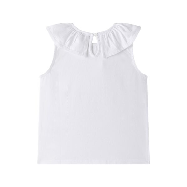 Camiseta manga sisada cuello volante - Imagen 2
