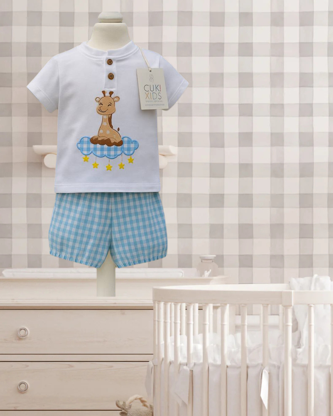 Conjunto bebe niño Jirafa Cuki kids