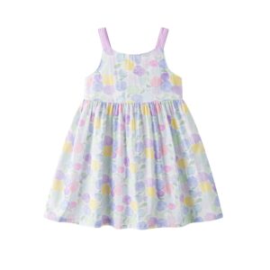 Vestido tirantes malva flores