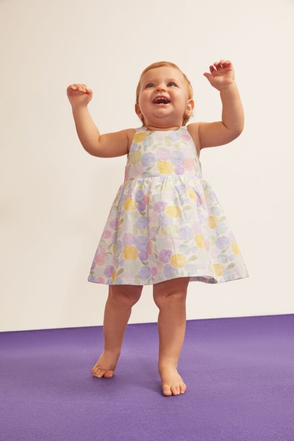 Vestido flores tonos pastel