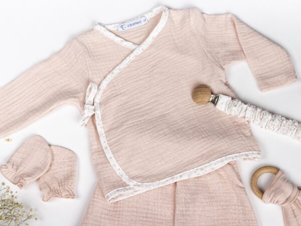 Pack Regalo SOFT (conj+babero+manoplas) Calamaro Baby - Imagen 8