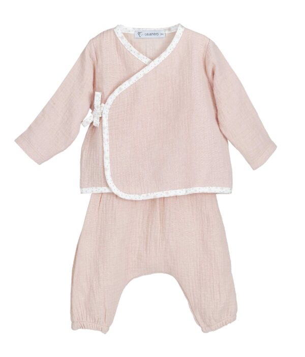 Pack Regalo SOFT (conj+babero+manoplas) Calamaro Baby - Imagen 7