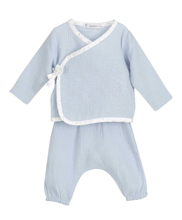 Pack Regalo SOFT (conj+babero+manoplas) Calamaro Baby - Imagen 4