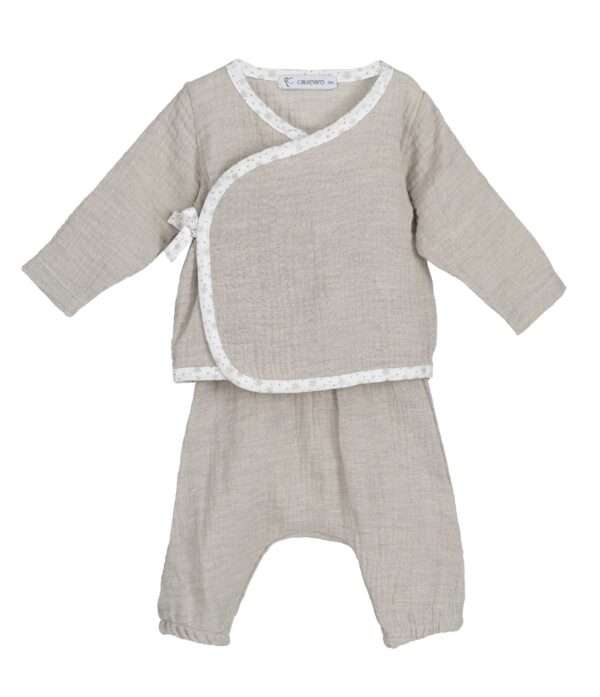 Pack Regalo SOFT (conj+babero+manoplas) Calamaro Baby - Imagen 6