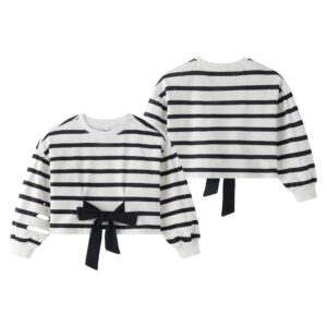 Sudadera rayas lazo negro
