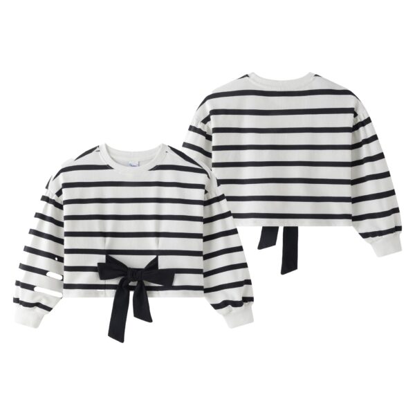 Sudadera rayas lazo negro