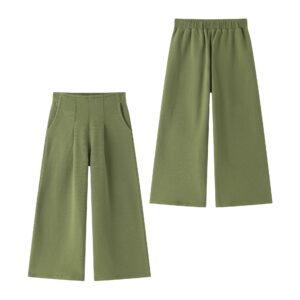 Pantalón algodón verde militar newness