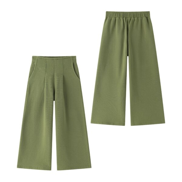 Pantalón algodón verde militar newness