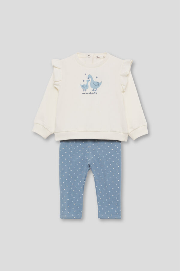 Conjunto Azulina baby duckling Street Monkey