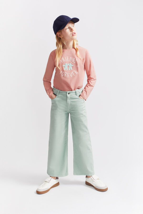 Pantalón niña verde mint Street Monkey - Imagen 2