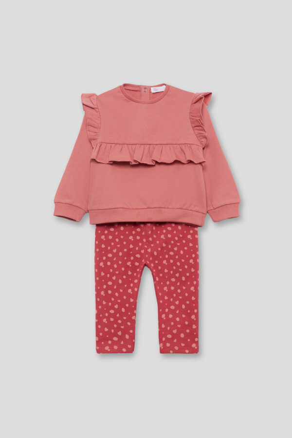 Conjunto sudadera volantes maquillaje Street Monkey