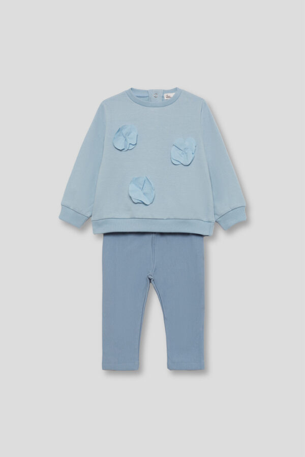 Conjunto Azulina flores en 3 D Street Monkey