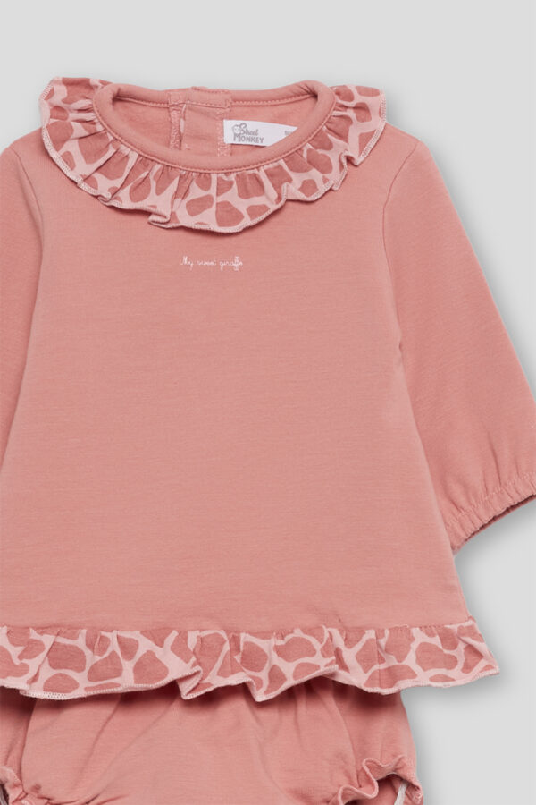 Conjunto bebe niña breguita lazo Street Monkey - Imagen 3