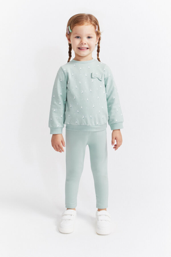 Conjunto patos y flores verde eucalipto Street Monkey