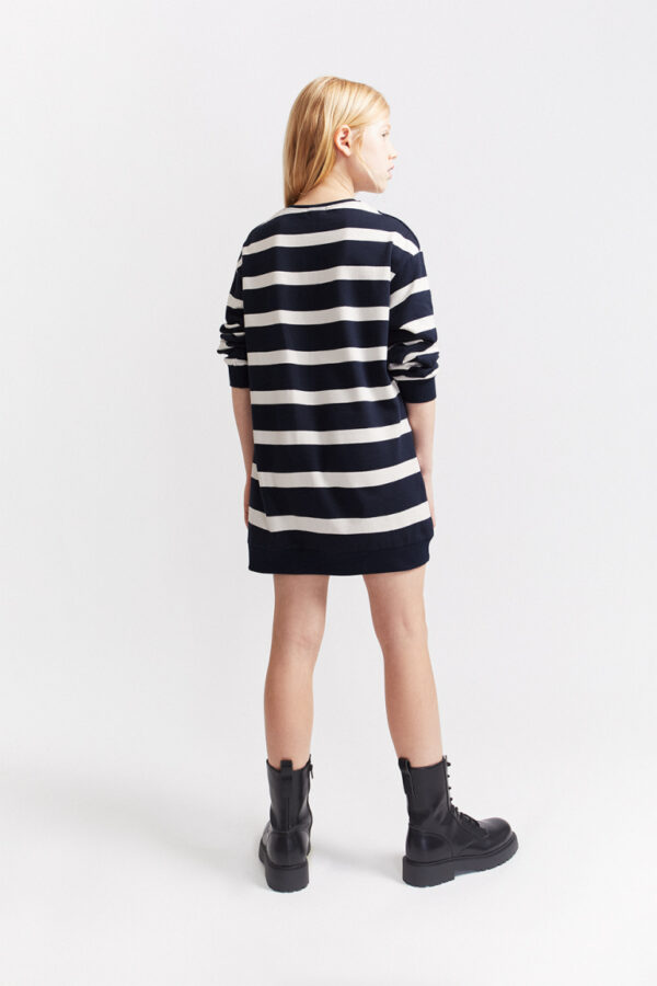 Vestido rayas marino Street Monkey - Imagen 2