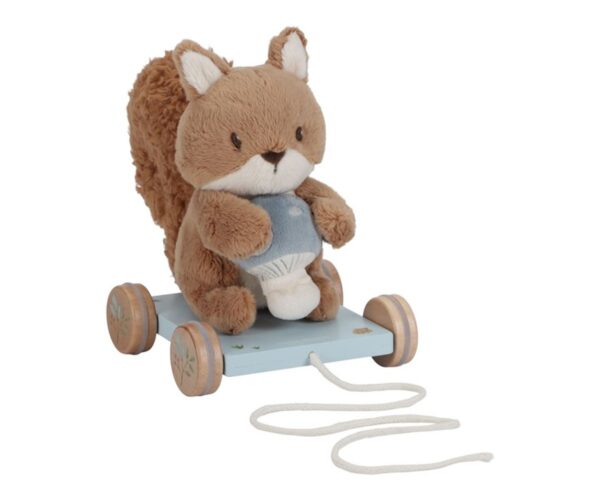 Juguete de Arrastre Peluche Ardilla Forest Friends Little Dutch - Imagen 3