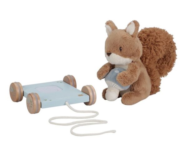 Juguete de Arrastre Peluche Ardilla Forest Friends Little Dutch - Imagen 2