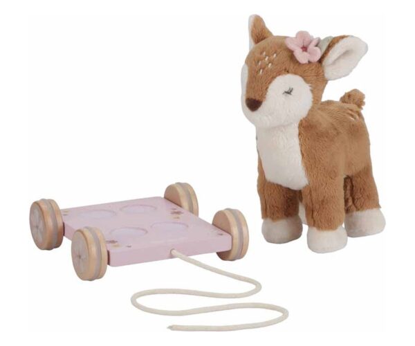 Juguete de Arrastre Peluche Ciervo Fairy Garden Little Dutch - Imagen 3