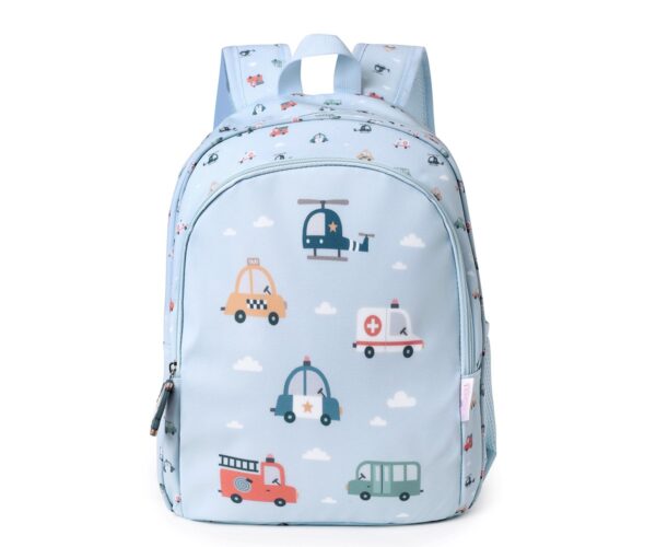 Mochila Mediana City Cars + Llavero Personalizable Tutete - Imagen 4
