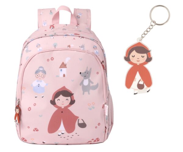 Mochila Mediana Little Red + Llavero Personalizable Tutete
