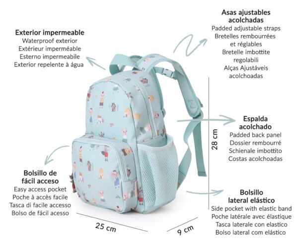Mochila Infantil The Three Little Pigs Personalizable Tutete - Imagen 2