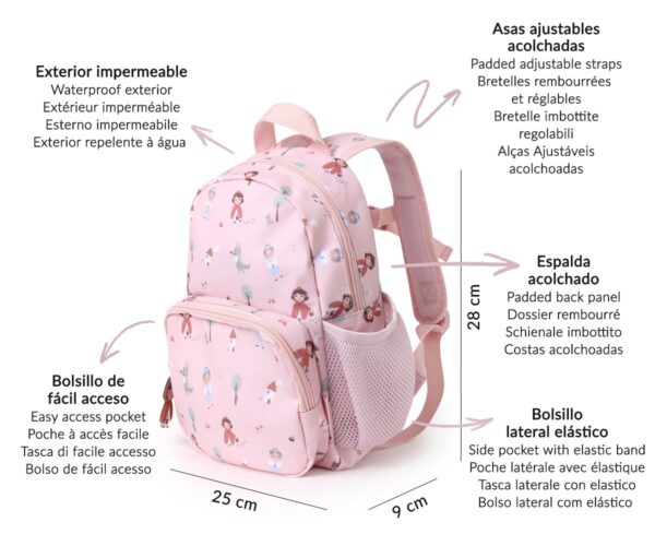 Mochila Infantil Little Red Personalizable Tutete - Imagen 2