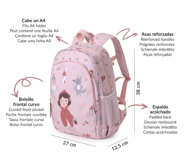 Mochila Mediana Little Red + Llavero Personalizable Tutete - Imagen 2