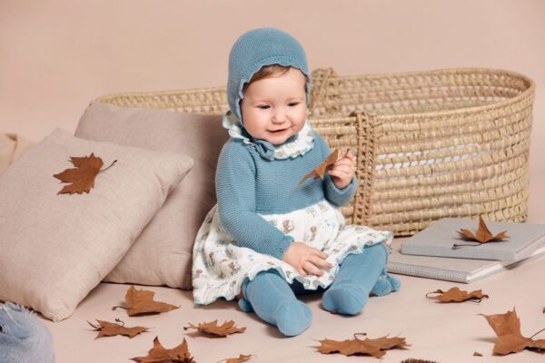 Jesusito animalitos gorro Azul nube Juliana vistiendo bebes
