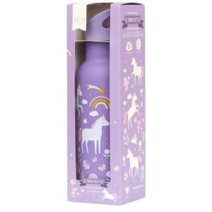 Botella de acero térmica 500ml. Unicornios A Little Lovely Company