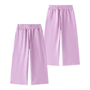 Pantalón Culotte Morado de Felpa para Niña – Newness